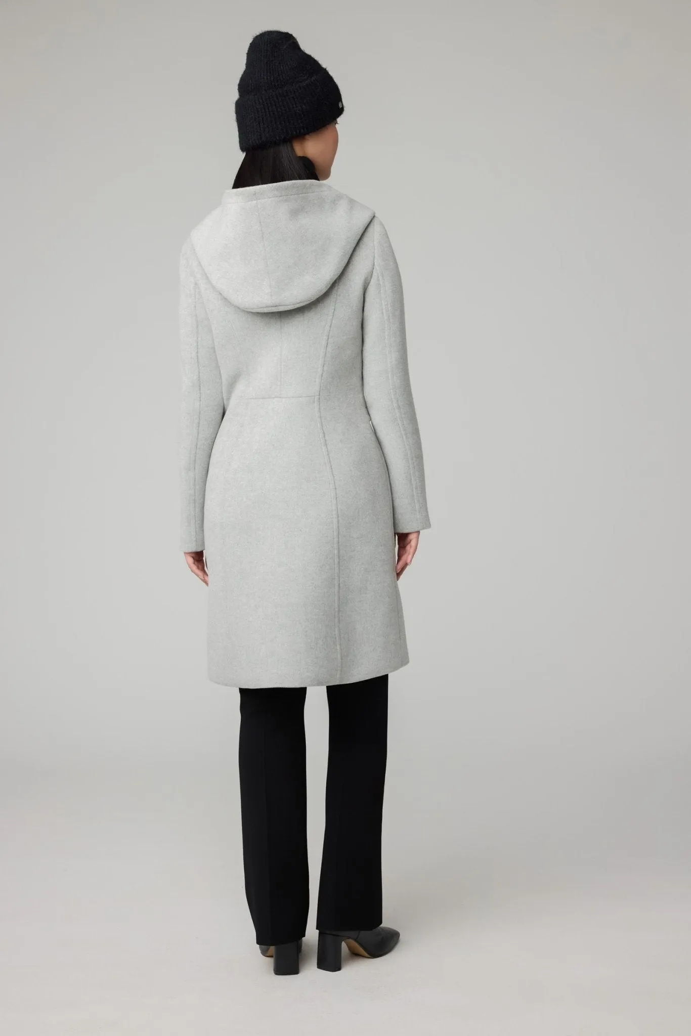 SOIA&KYO CARA - Slim-Fit Wool Coat With Hood