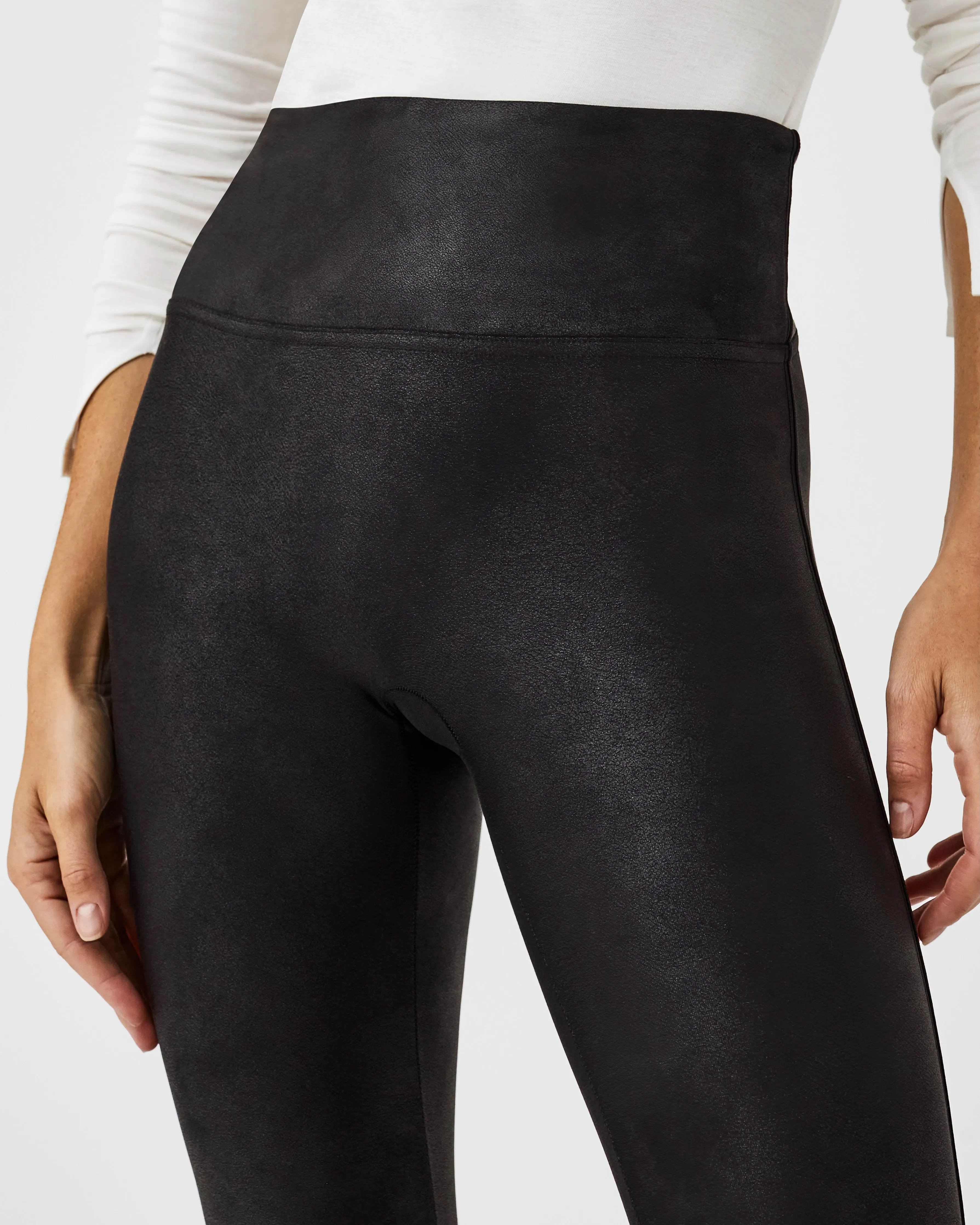 SPANXshape™ Faux Leather Fleece Lined Leggings