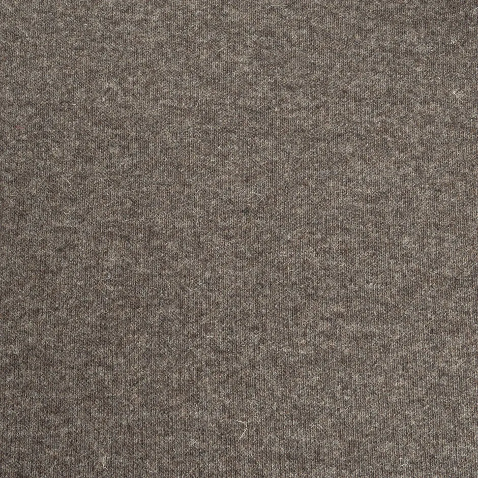 Stone Brown & Khaki Double Faced Wool Jersey