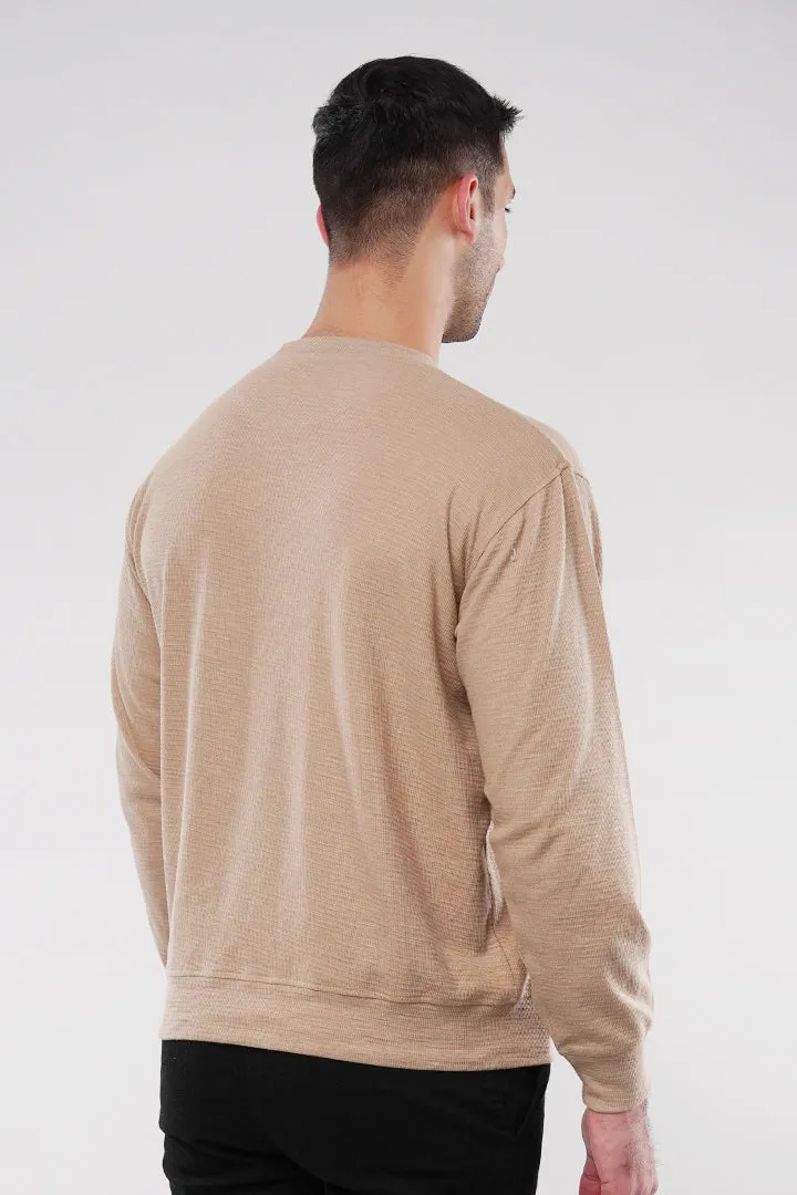 Thermal Sweatshirt - Sand