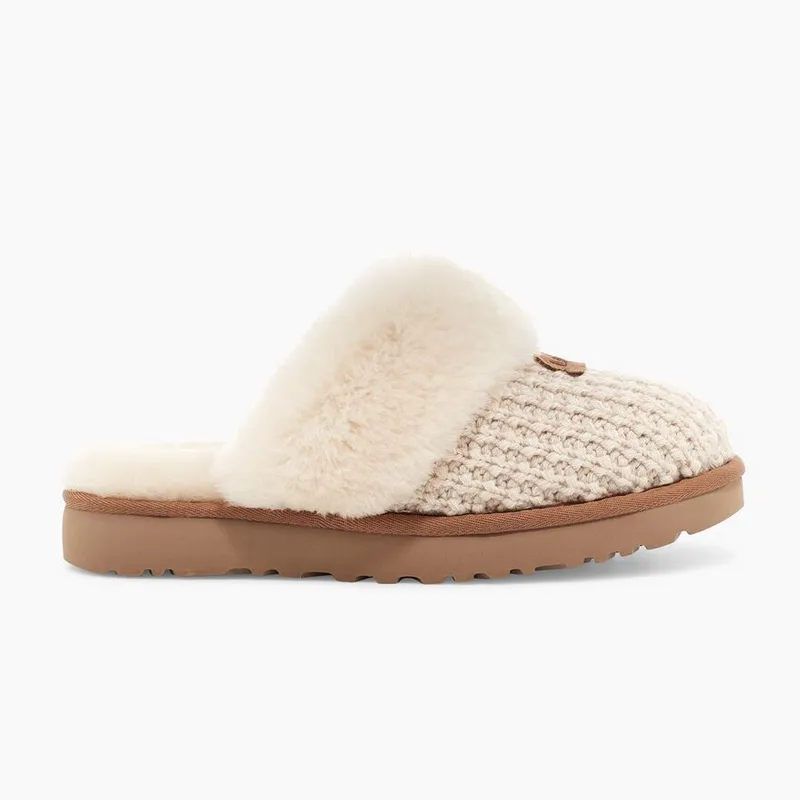 UGG Cozy Knit Slipper in Cream - Women's