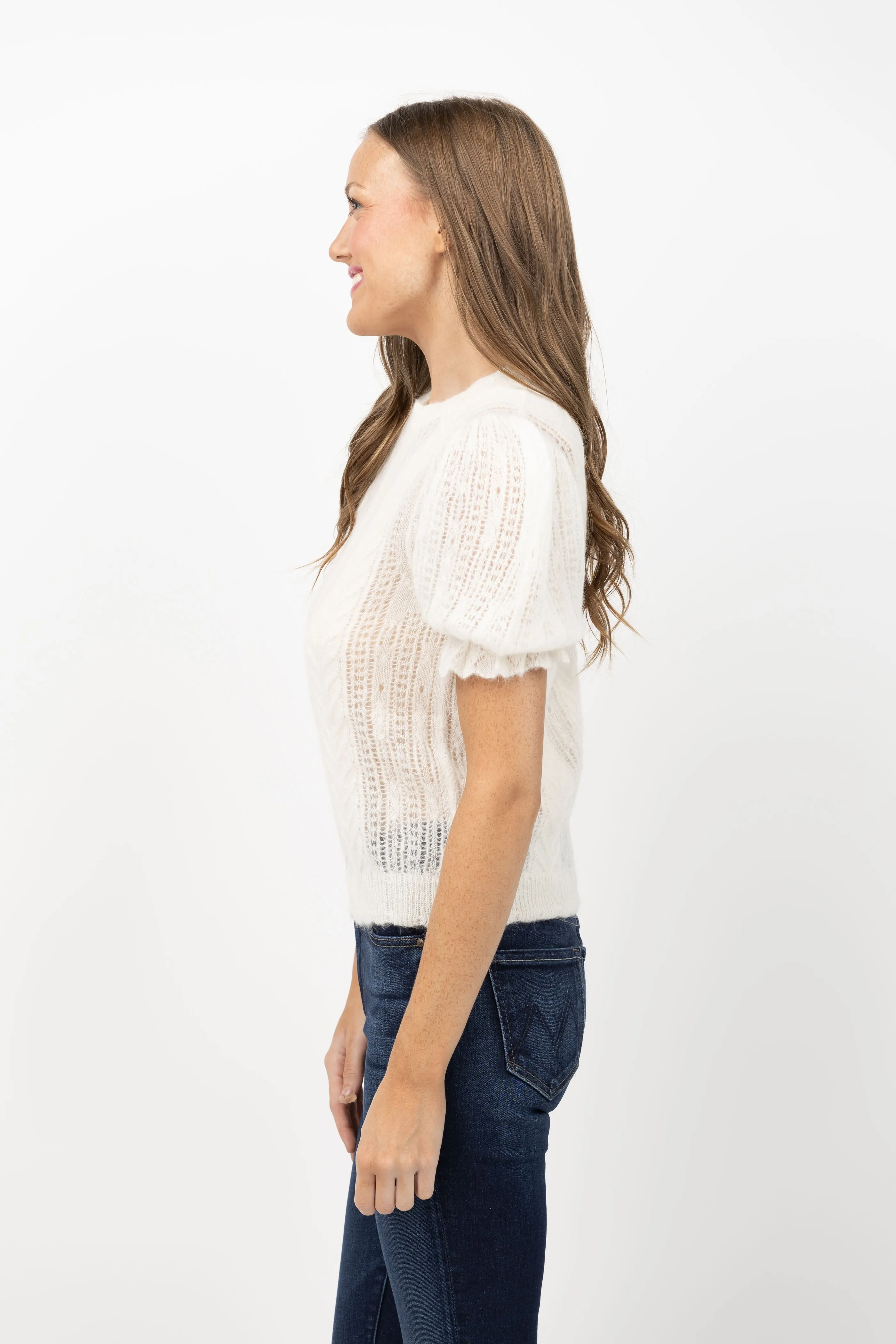 Ulla Johnson Mavis Top in Ivory