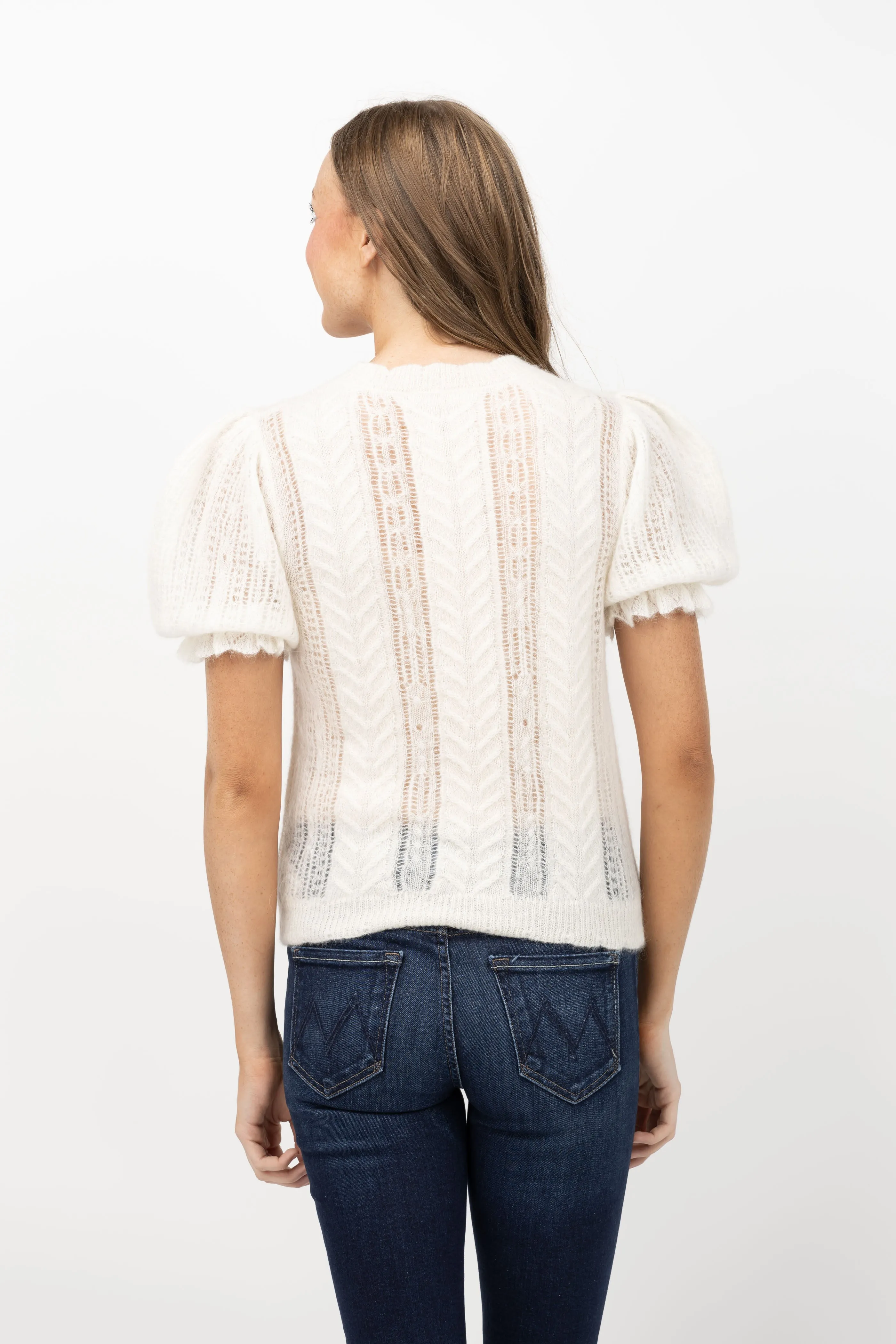 Ulla Johnson Mavis Top in Ivory