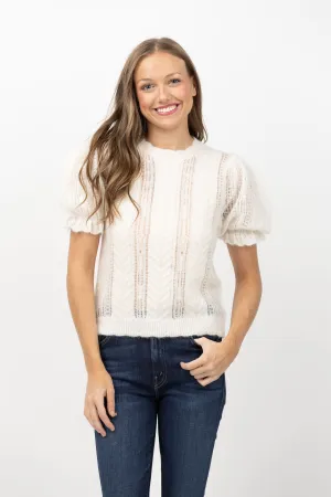 Ulla Johnson Mavis Top in Ivory