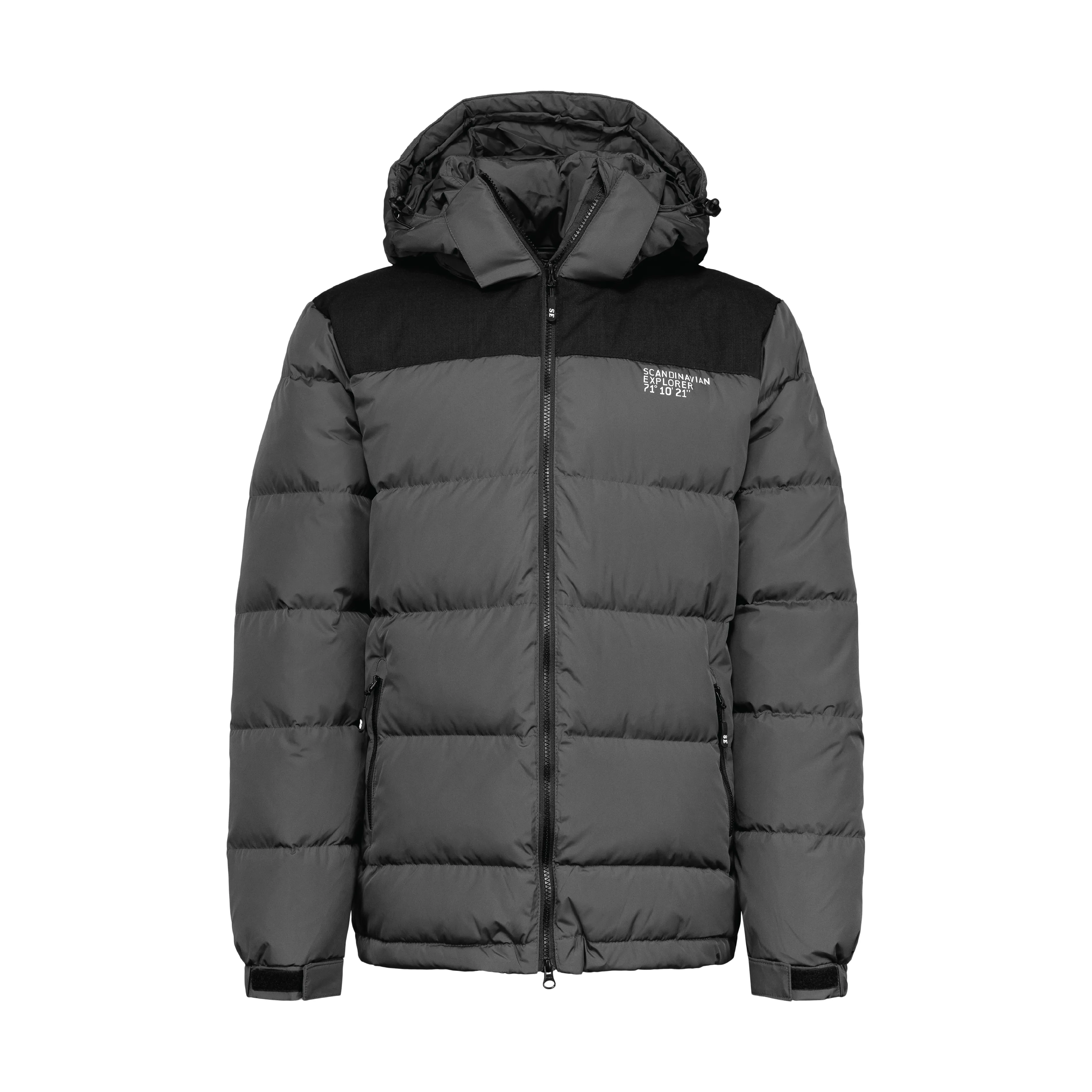 Ultra Thick Down Jacket Unisex - Black & Grey