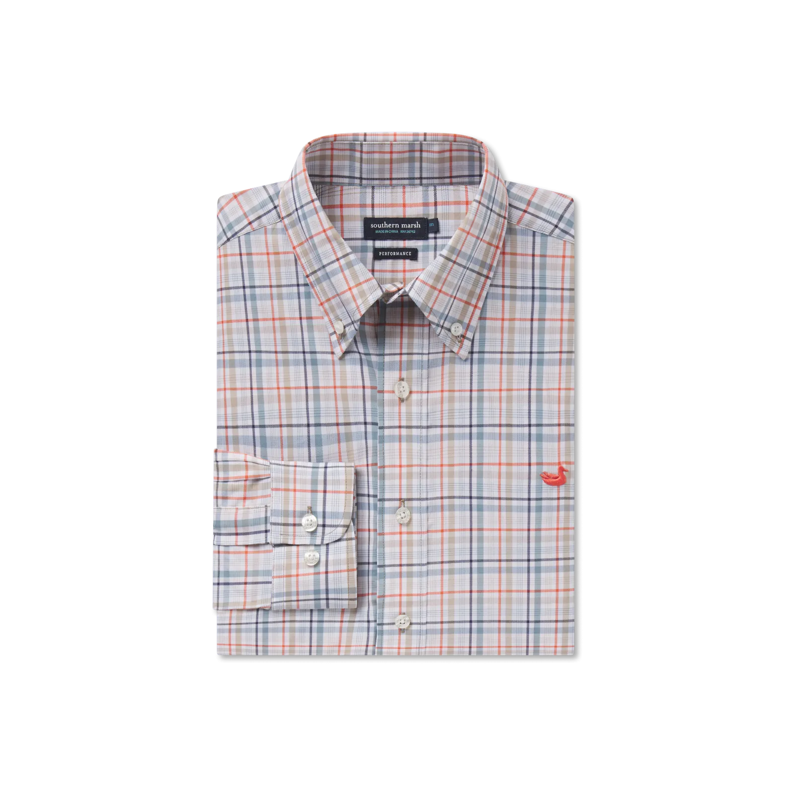 Van Buren Performance Grid Dress Shirt