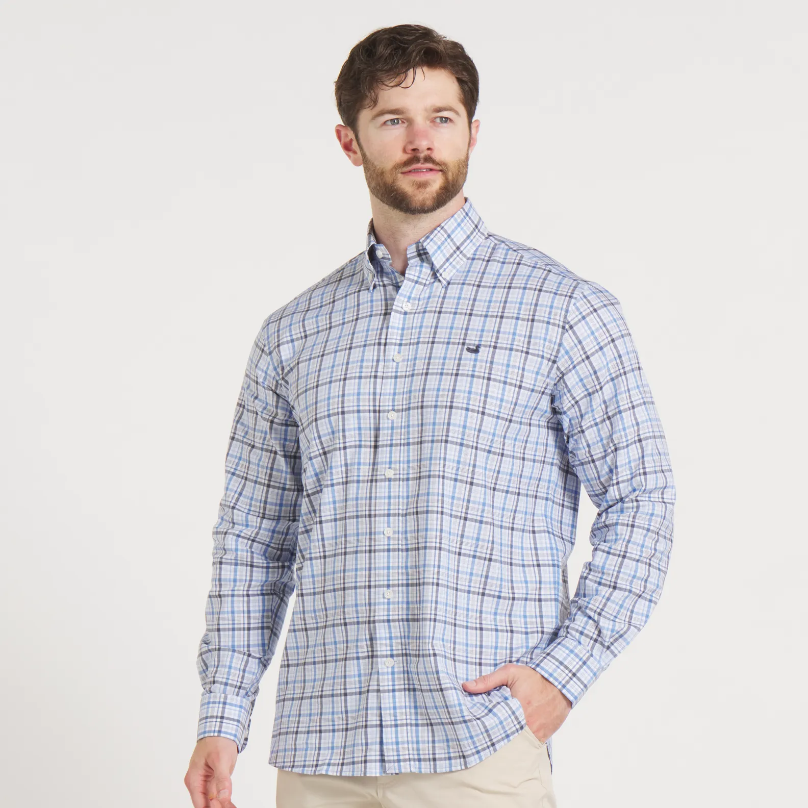 Van Buren Performance Grid Dress Shirt