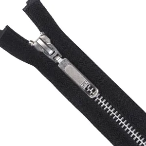 YKK- #5 Silver Open-End Metal YKK Jacket Zipper