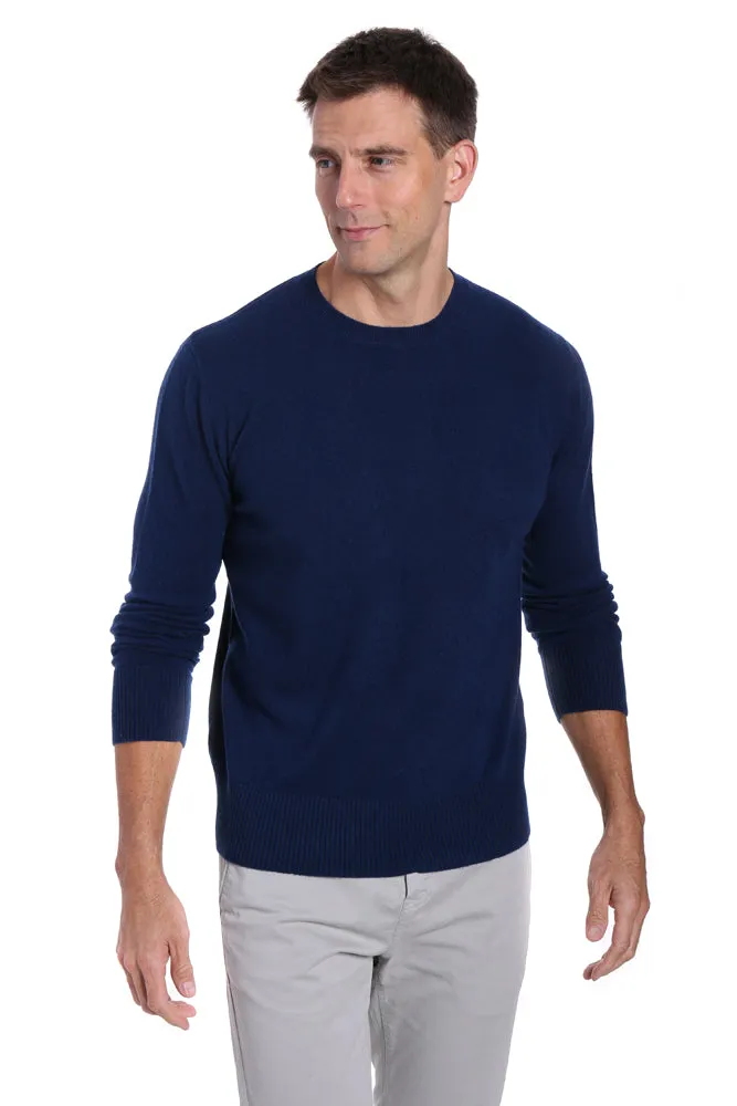 Zainuno Moizni Men's 100% Cashmere Crew Neck Pullover Sweater